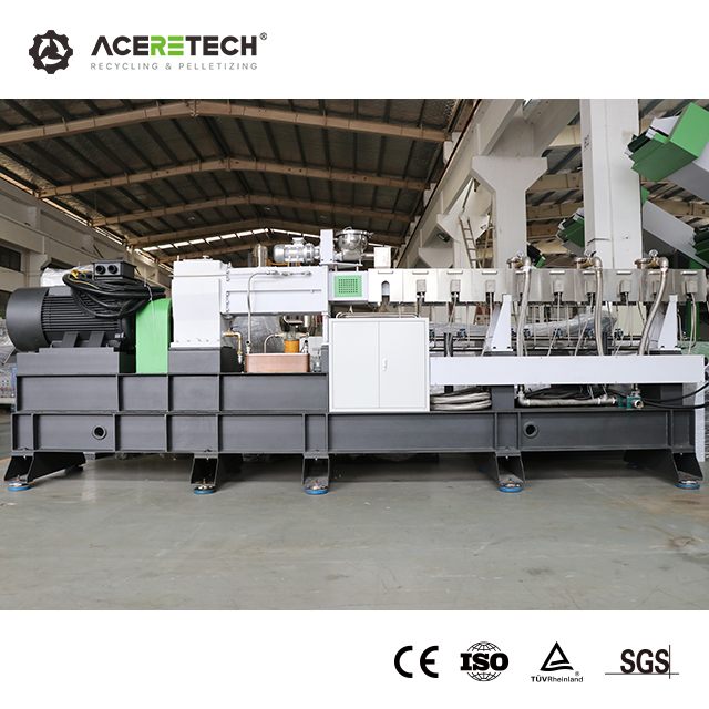 ATE Patented Twin Screw Plastic Recycling Extruder Granulator for Color Masterbatches