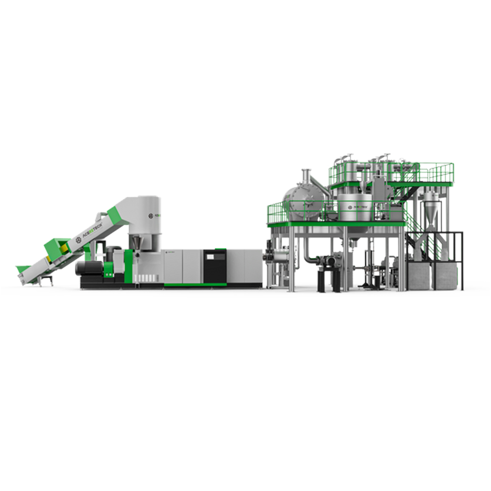 LSP Pet Plastic Recycling Machine Line With Liquid State Polymerization System For IV Improvement