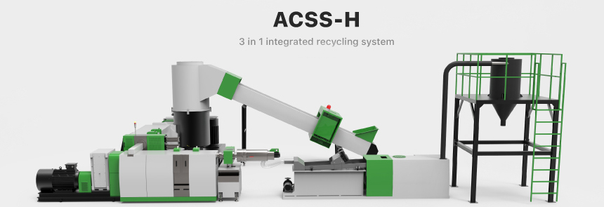 Double Stage Recycling Pelletizing Machine Description: