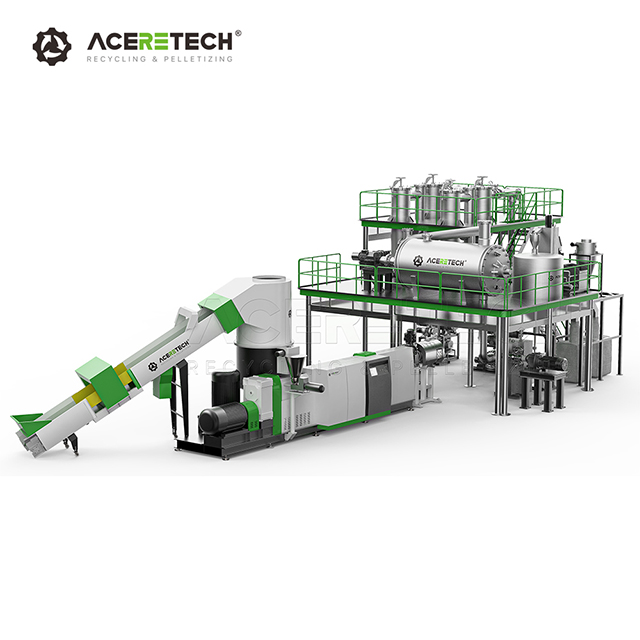 LSP Warm Service Pet Plastic Recycling Machine With Liquid State Polymerization System