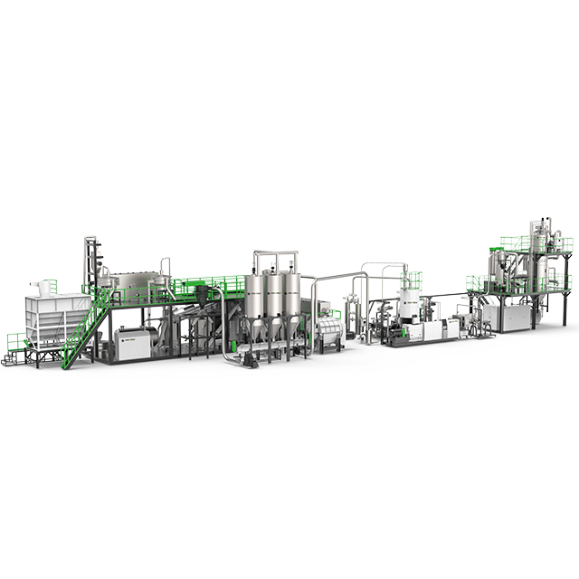 APET Plastic PET Bottles Washing And Pelletizing Recycling Line